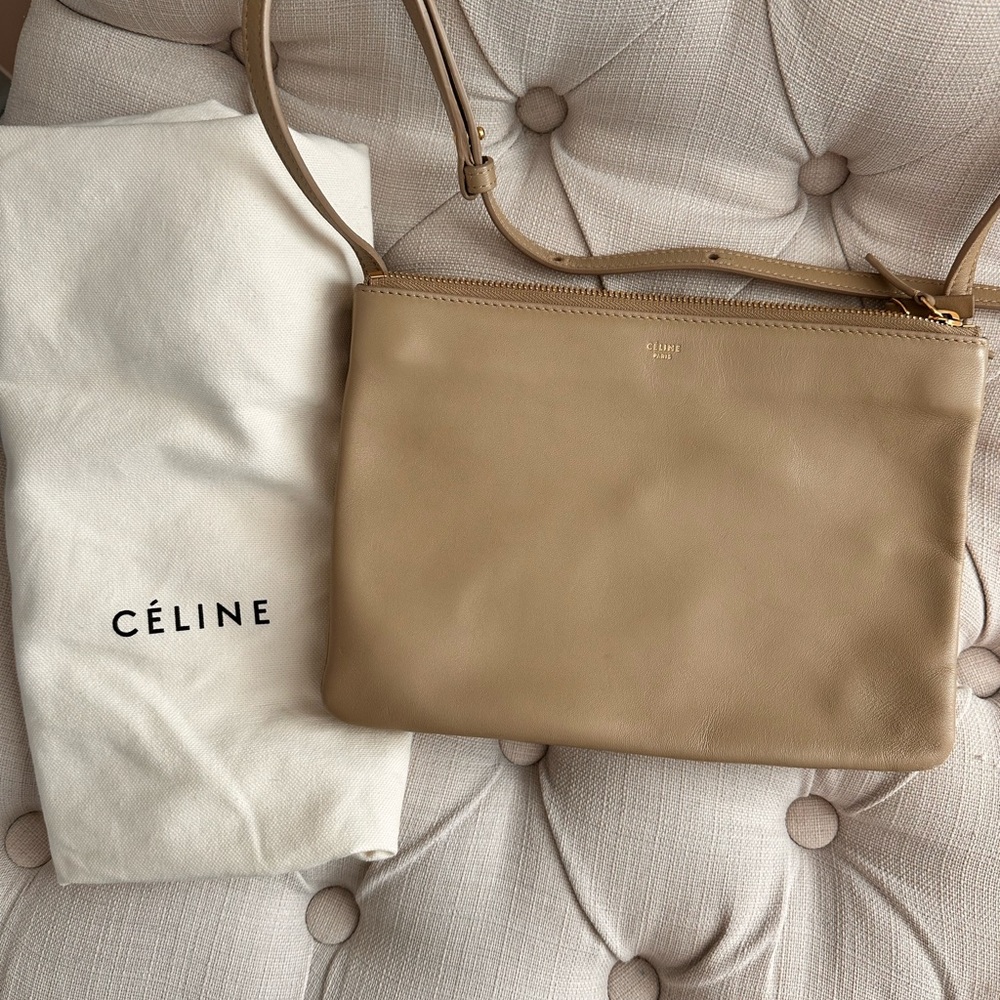 Celine Trip Leather Crossbody Bag